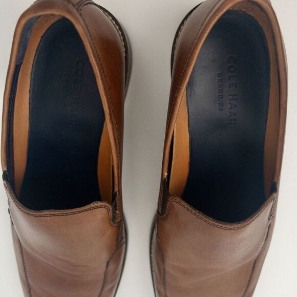 Cole Haan Grand OS Brown Leather Loafers Mens Size 9 - Picture 5 of 7